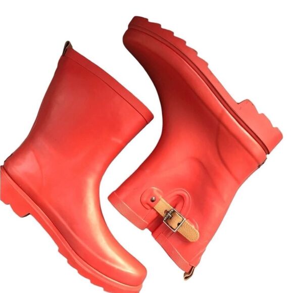 Chooka Tulip Red Women's Waterproof Durable Mid Height RAIN Boots Size 6 - Picture 5 of 8